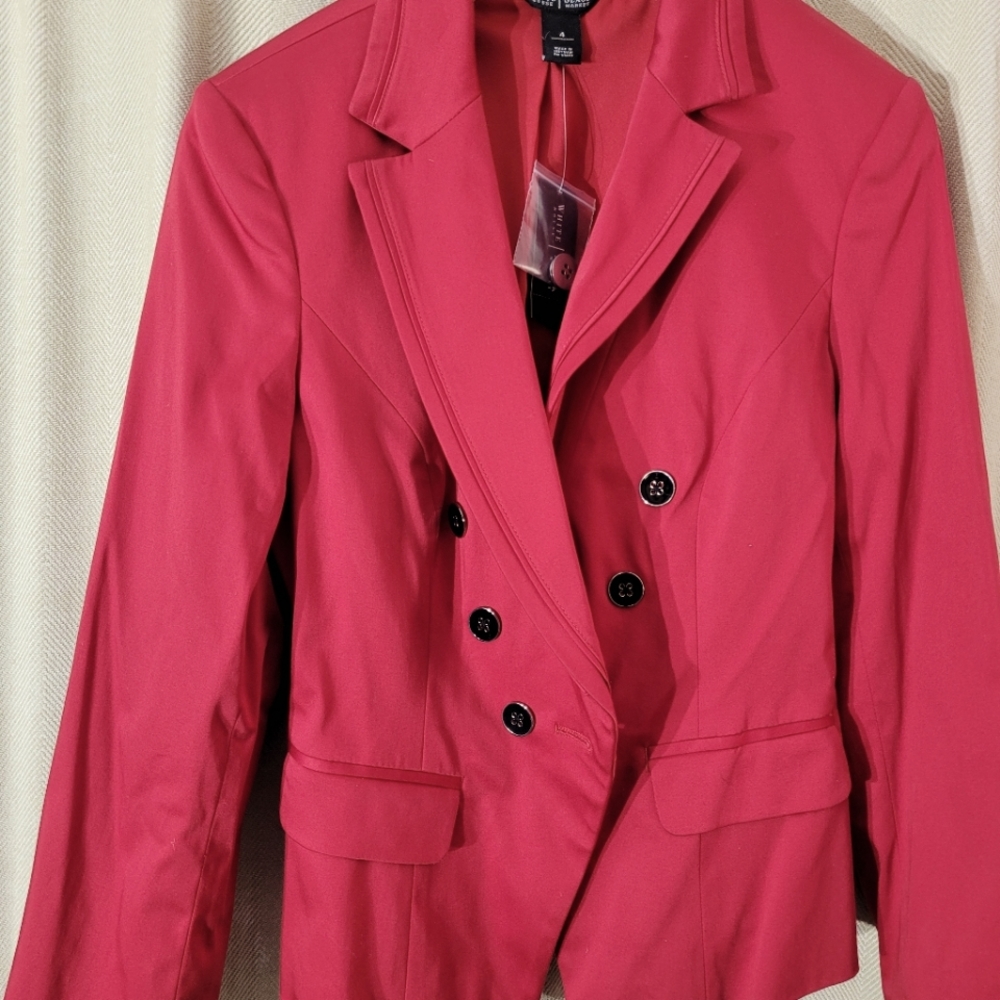 White House Black Market red jacket